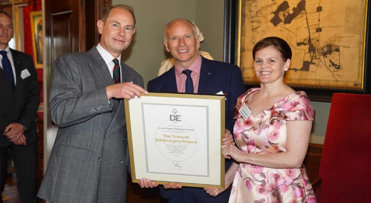 SERC Presented with Duke of Edinburgh Award Operating Licence